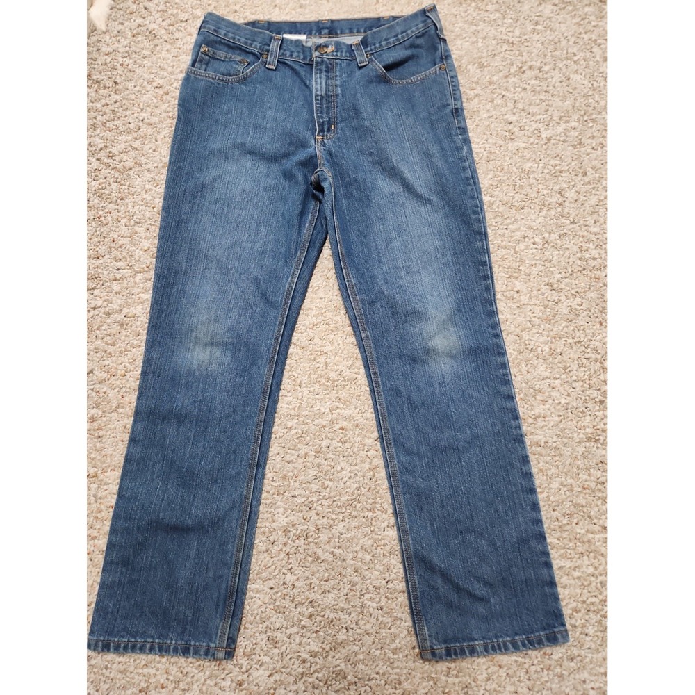 Carhartt Jeans Denim  Straight Leg Traditional Fit Elton 101496 420 Blue 34 x 30